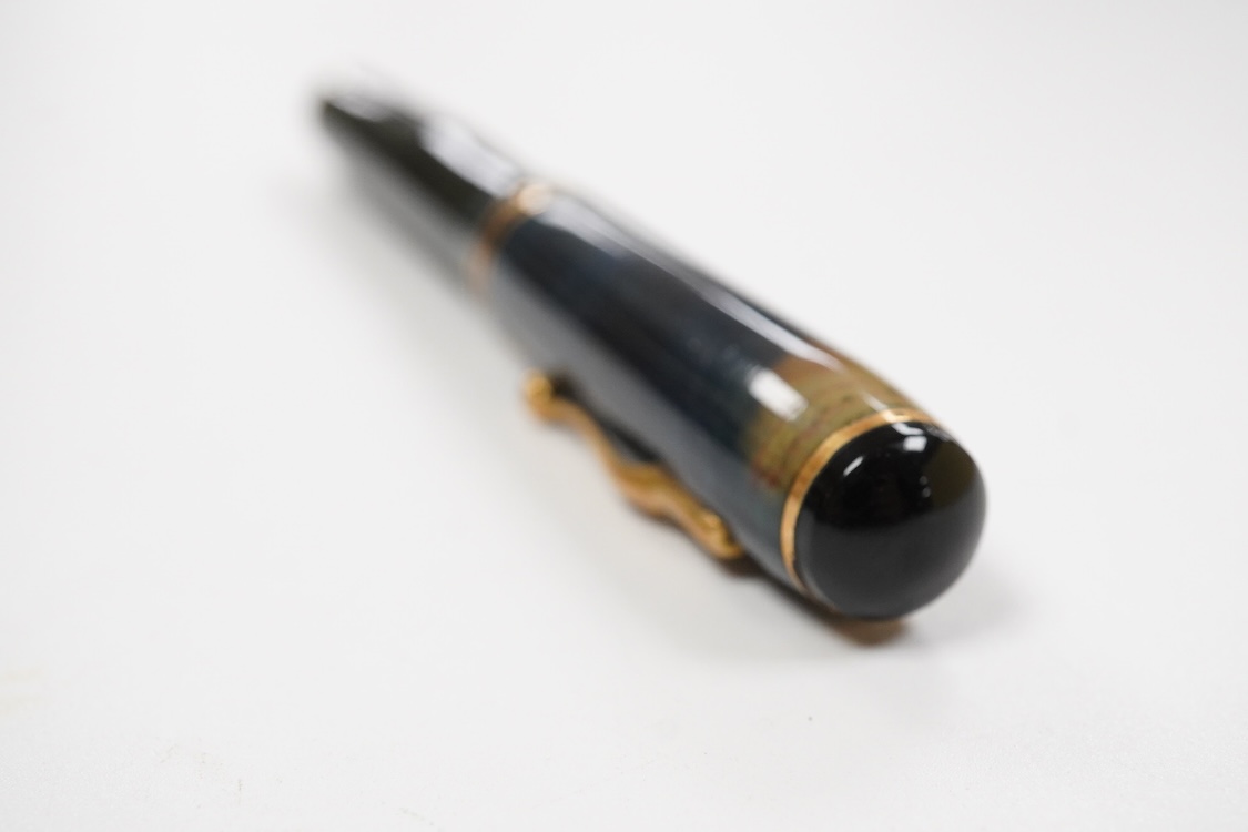 A Carter's oversize lever fill fountain pen fitted with large INX nib